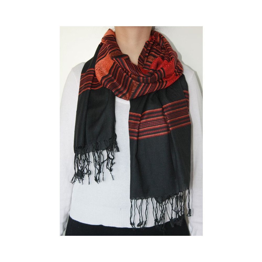 FOULARD SCIARPA  THAILANDESE 100% SETA UNISEX HANDMADE