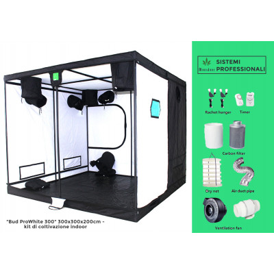 Growbox Professionale Budbox Titan 3 pro white 300x300x200 cm - Made in U.K.